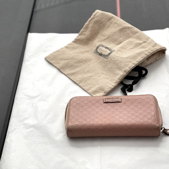 GUCCI - Micro Guccissima Zip Around Continental Wallet - Picture 5 of 16